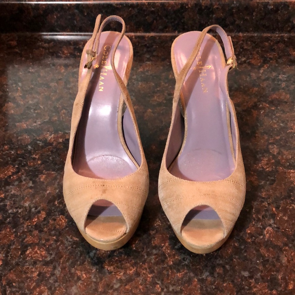 Cole Haan Leather Slingback Sandals